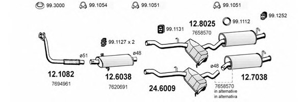 ASSO ART0614 Exhaust System